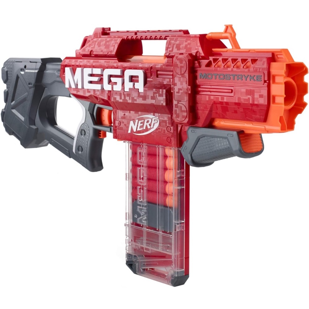 Nerf Mega Motostryke Motorized 10Dart Blaster Includes 10 Darts and dart Clip